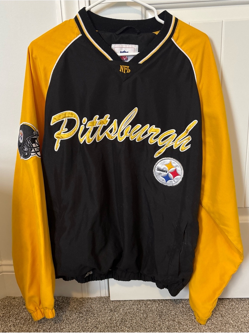 Vintage NFL Pittsburgh Script Pullover - Black & Gold